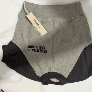 Essentials Women's Athletic Shorts in Gray and Black